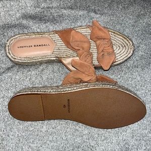BRAND NEW! Never Worn! Loeffler Randall Daisy Two Bow Platform Espadrille